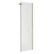 Halo Return Panel for 32 in. Base with Clear glass in Brushed Nickel