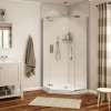 Davana Neo-angle 40 x 40 x 75 in. 8mm Pivot Shower Door for Corner Installation with Clear glass in Chrome