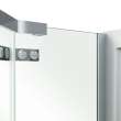 Davana Neo-angle 40 x 40 x 75 in. 8mm Pivot Shower Door for Corner Installation with Clear glass in Chrome