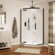 Davana Neo-angle 40 x 40 x 75 in. 8mm Pivot Shower Door for Corner Installation with Clear glass in Dark Bronze