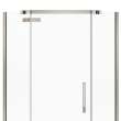Davana Neo-angle 40 x 40 x 75 in. 8mm Pivot Shower Door for Corner Installation with Clear glass in Brushed Nickel
