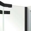 Davana Neo-angle 40 x 40 x 75 in. 8mm Pivot Shower Door for Corner Installation with Clear glass in Matte Black