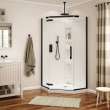 Davana Neo-angle 40 x 40 x 75 in. 8mm Pivot Shower Door for Corner Installation with Clear glass in Matte Black
