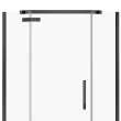 Davana Neo-angle 40 x 40 x 75 in. 8mm Pivot Shower Door for Corner Installation with Clear glass in Matte Black