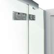 Davana Rectangular 42 x 34 x 75 in. 8mm Pivot Shower Door for Corner Installation with Clear glass in Chrome