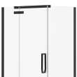 Davana Rectangular 42 x 34 x 75 in. 8mm Pivot Shower Door for Corner Installation with Clear glass in Dark Bronze
