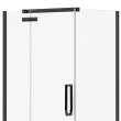 Davana Rectangular 42 x 34 x 75 in. 8mm Pivot Shower Door for Corner Installation with Clear glass in Matte Black
