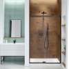 Incognito 70 44-47 x 70 1/2 in. 6mm Bypass Shower Door for Alcove Installation with Clear glass in Dark Bronze