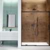 Incognito 70 56-59 x 70 1/2 in. 6mm Bypass Shower Door for Alcove Installation with Clear glass in Dark Bronze