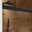 Incognito 70 56-59 x 70 1/2 in. 6mm Bypass Shower Door for Alcove Installation with Clear glass in Matte Black