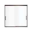 Incognito 57 56-59 x 56 3/4 in. 6mm Bypass Tub Door for Alcove Installation with Clear glass in Dark Bronze