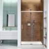 Incognito 70 44-47 x 70 1/2 in. 8mm Bypass Shower Door for Alcove Installation with Clear glass in Brushed Nickel