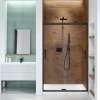 Incognito 70 44-47 x 70 1/2 in. 8mm Bypass Shower Door for Alcove Installation with Clear glass in Matte Black