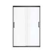 Incognito 70 44-47 x 70 1/2 in. 8mm Bypass Shower Door for Alcove Installation with Clear glass in Matte Black