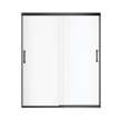 Incognito 70 56-59 x 70 1/2 in. 8mm Bypass Shower Door for Alcove Installation with Clear glass in Matte Black