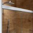 Incognito 57 56-59 x 56 3/4 in. 8mm Bypass Tub Door for Alcove Installation with Clear glass in Chrome