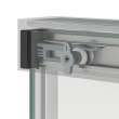 Incognito 57 56-59 x 56 3/4 in. 8mm Bypass Tub Door for Alcove Installation with Clear glass in Chrome