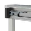 Incognito 57 56-59 x 56 3/4 in. 8mm Bypass Tub Door for Alcove Installation with Clear glass in Chrome
