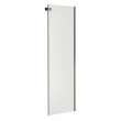 Halo Return Panel for 30 in. Base with Clear glass in Chrome