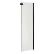 Halo Return Panel for 30 in. Base with Clear glass in Matte Black