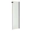 Halo Return Panel for 34 in. Base with Clear glass in Dark Bronze