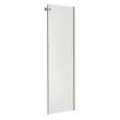 Halo Return Panel for 34 in. Base with Clear glass in Brushed Nickel