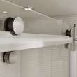 Halo 56 1/2-59 x 59 in. 8 mm Sliding Tub Door for Alcove Installation with Clear glass in Chrome