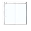 Halo 56 1/2-59 x 59 in. 8 mm Sliding Tub Door for Alcove Installation with Clear glass in Chrome