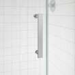 Outback Round 36 x 36 x 75 5/8 in. 8mm Sliding Shower Door for Corner Installation with Clear glass in Chrome