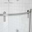 Outback Round 36 x 36 x 75 5/8 in. 8mm Sliding Shower Door for Corner Installation with Clear glass in Chrome