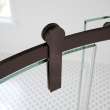 Outback Round 36 x 36 x 75 5/8 in. 8mm Sliding Shower Door for Corner Installation with Clear glass in Dark Bronze
