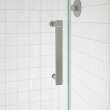 Outback Round 36 x 36 x 75 5/8 in. 8mm Sliding Shower Door for Corner Installation with Clear glass in Brushed Nickel