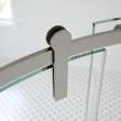 Outback Round 36 x 36 x 75 5/8 in. 8mm Sliding Shower Door for Corner Installation with Clear glass in Brushed Nickel