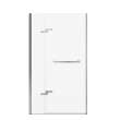 Reveal Sleek 71 38-41 x 71 1/2 in. 8mm Pivot Shower Door for Alcove Installation with Clear glass in Chrome