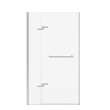 Reveal Sleek 71 38-41 x 71 1/2 in. 8mm Pivot Shower Door for Alcove Installation with Clear glass in Brushed Nickel