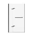 Reveal Sleek 71 38-41 x 71 1/2 in. 8mm Pivot Shower Door for Alcove Installation with Clear glass in Matte Black