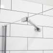 Reveal Sleek 71 41 1/2-44 1/2 x 71 1/2 in. 8mm Pivot Shower Door for Alcove Installation with Clear glass in Chrome
