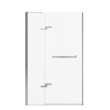 Reveal Sleek 71 41 1/2-44 1/2 x 71 1/2 in. 8mm Pivot Shower Door for Alcove Installation with Clear glass in Chrome