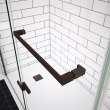 Reveal Sleek 71 41 1/2-44 1/2 x 71 1/2 in. 8 mm Pivot Shower Door for Alcove Installation with Clear glass in Dark Bronze