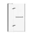Reveal Sleek 71 41 1/2-44 1/2 x 71 1/2 in. 8mm Pivot Shower Door for Alcove Installation with Clear glass in Matte Black