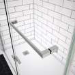 Reveal Sleek 71 44-47 x 71 1/2 in. 8mm Pivot Shower Door for Alcove Installation with Clear glass in Chrome