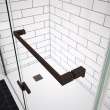 Reveal Sleek 71 44-47 x 71 1/2 in. 8 mm Pivot Shower Door for Alcove Installation with Clear glass in Dark Bronze