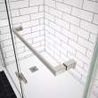 Reveal Sleek 71 44-47 x 71 1/2 in. 8mm Pivot Shower Door for Alcove Installation with Clear glass in Brushed Nickel