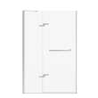 Reveal Sleek 71 44-47 x 71 1/2 in. 8mm Pivot Shower Door for Alcove Installation with Clear glass in Brushed Nickel