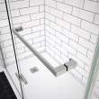 Reveal Sleek 71 51 1/2-54 1/2 x 71 1/2 in. 8mm Pivot Shower Door for Alcove Installation with Clear glass in Chrome