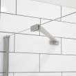 Reveal Sleek 71 51 1/2-54 1/2 x 71 1/2 in. 8mm Pivot Shower Door for Alcove Installation with Clear glass in Brushed Nickel