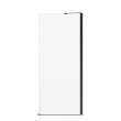 Reveal Sleek 71 Return Panel for 34 in. Base with Clear glass in Matte Black