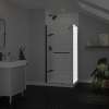 Reveal Sleek 71 Return Panel for 36 in. Base with Clear glass in Dark Bronze