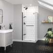 Reveal Sleek 71 Return Panel for 36 in. Base with Clear glass in Dark Bronze