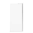 Reveal Sleek 71 Return Panel for 36 in. Base with Clear glass in Brushed Nickel